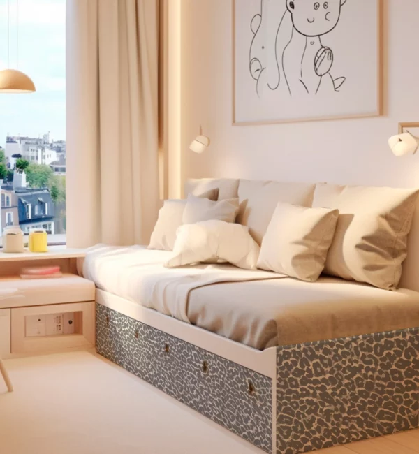 Adhésif Sans PVC Jungle gris