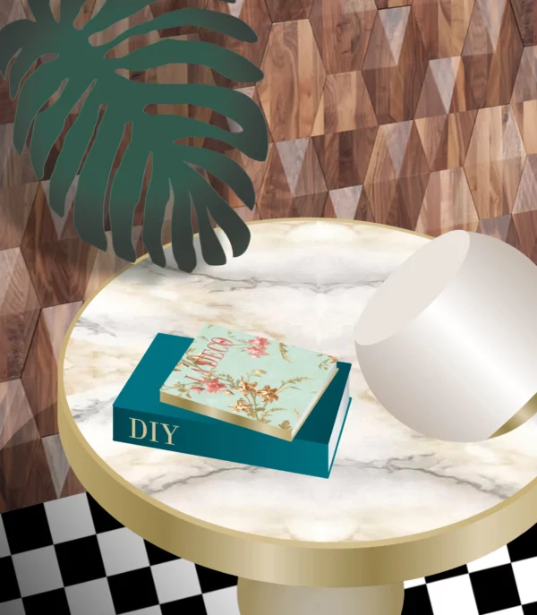 ADHECO'FOIL Adhésif Ecoresponsable Pour DIY Marbre Beige