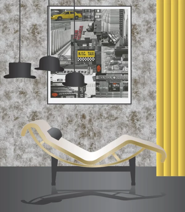 Adhesif Pour DIY Beton Gris