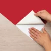 Adhésif décoratif "Uni Rouge" SANS PVC - rouleau 45x200cm