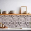 Adhésif Cuisine Grand Format Sans PVC Mosaïque de pierre