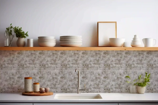 Adhésif Spécial Rénovation De Cuisine Epais Grand Format Sans PVC Béton gris