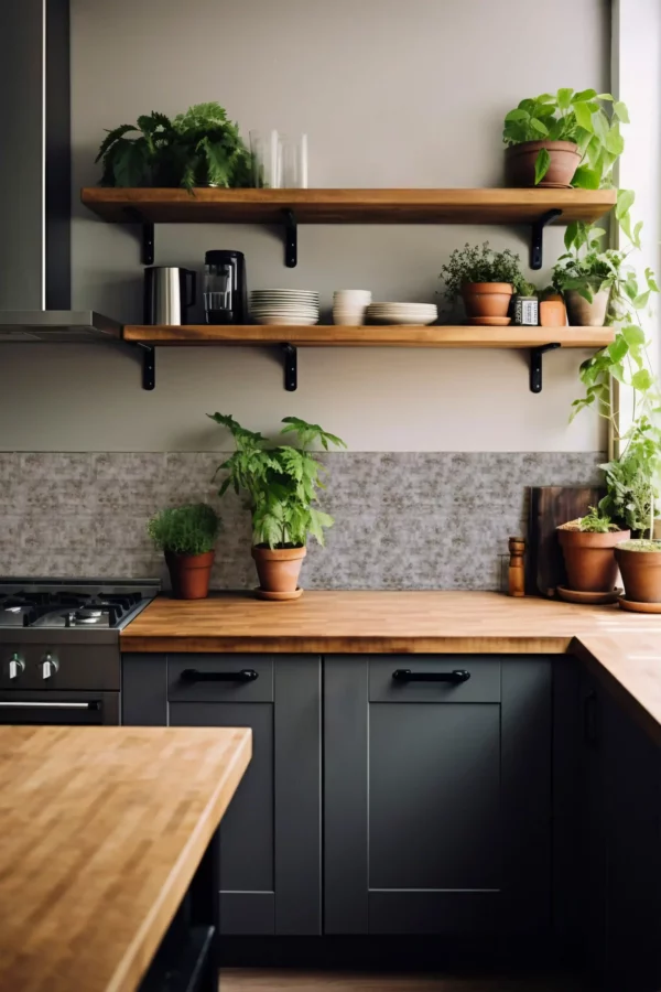 Adhésif Cuisine Grand Format Sans PVC Béton gris