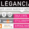 Nappe Toile Cirée Epaisse Luxe Surface Gaufrée Elégancia