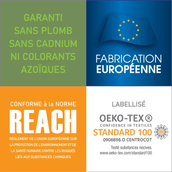 Toile Cirée Qualité Supérieure REACH Labellisée OEKO Fabrication Européenne