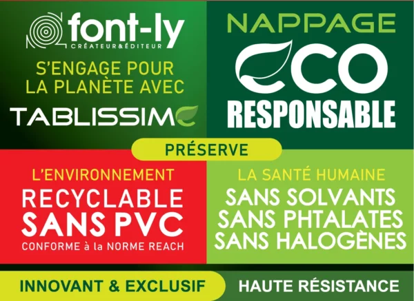 Nappe Noël Ecoresponsable Sans PVC Ecologique Recyclable