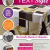 Toile Cirée Text'Style Qualité Supérieure Extra-Souple et Infroissable Toucher Textile