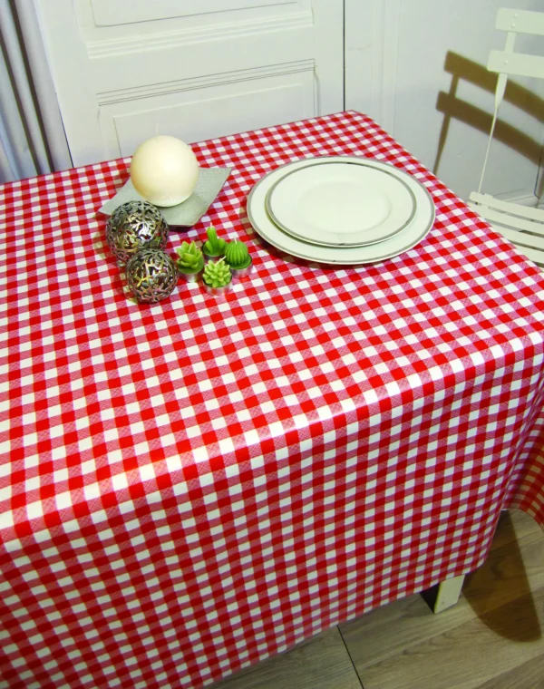 toile cirée pas cher vichy rouge Sur FONTLYSHOP.COM