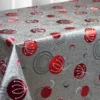 Nappe toile cirée Noel métallisée Loft qualité luxe effet 3D