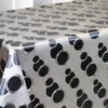 Nappe Qualité Luxe Bulles Argent Noir Sur FONTLYSHOP.COM
