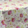 Nappe Toile Cirée Grande Largeur 160cm Peonia Fond Crème Sur www.fontlyshop.com