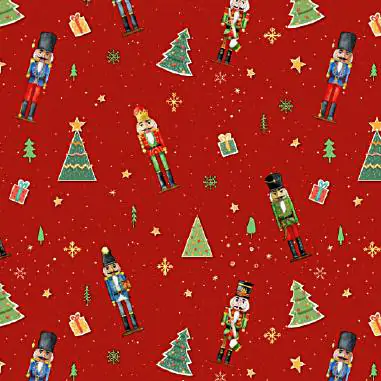 Toile Cirée Soldats et Lutins De Noël