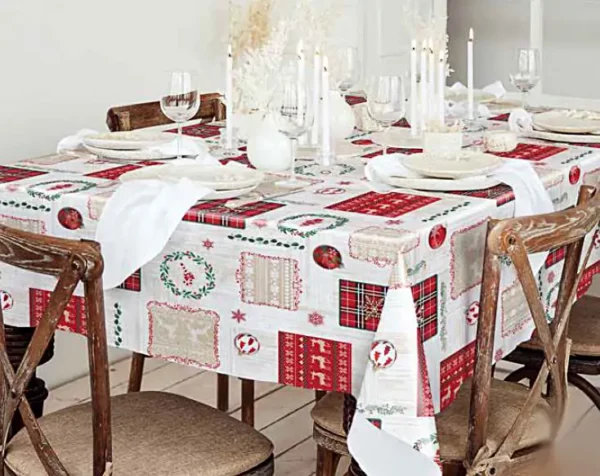 Toile Cirée De Noël Surface Embossée En Relief Qualité Supérieure FONTLYSHOP