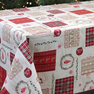 Toile Cirée De Noël Surface Embossée En Relief Qualité Supérieure FONTLYSHOP