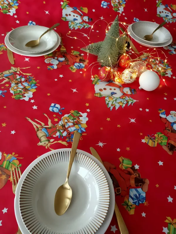 Nappe de toile cirée Noel