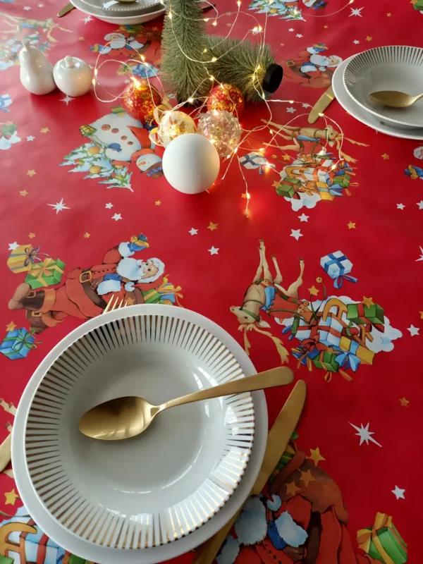 Nappe de toile cirée Noel