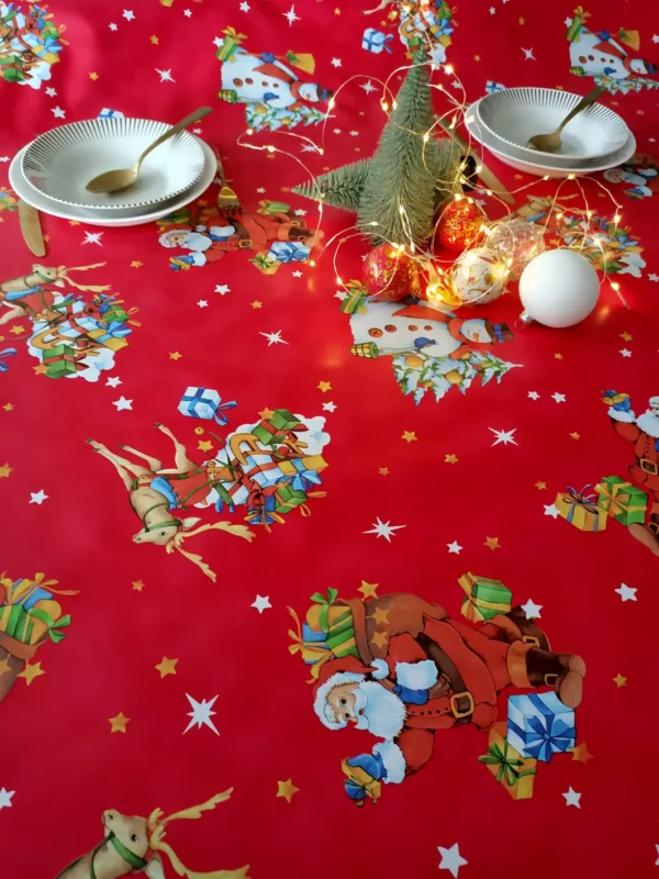Nappe de toile cirée Noel