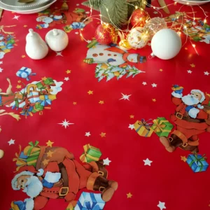 Nappe de toile cirée Noel