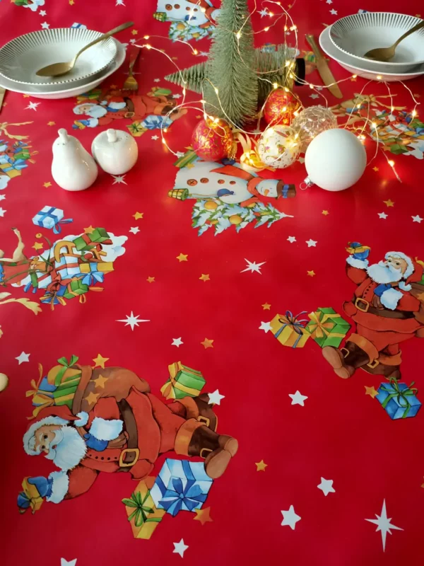 Nappe de toile cirée Noel