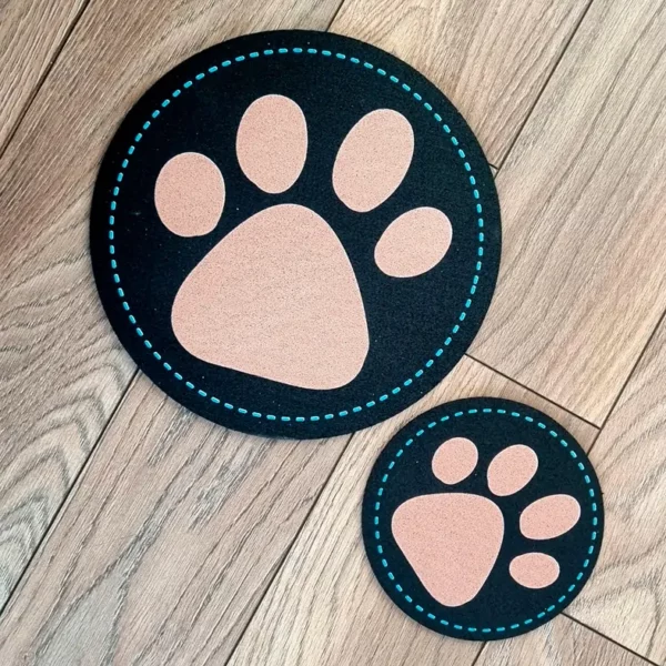 Tapis Absorbant Pour Gamelle Chien Chat - 50x30 Cm, Diatomite, Antidérapant