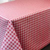 Nappe en toile cirée PVC Bellissima Carreaux Vichy Rouge