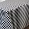 Nappe en toile cirée PVC Bellissima Carreaux Vichy Noir