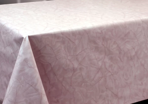 Toile Cirée PVC Bellissima Marbré Rose Qualité Supérieure OEKO TEX Sur www.fontlyshop.com