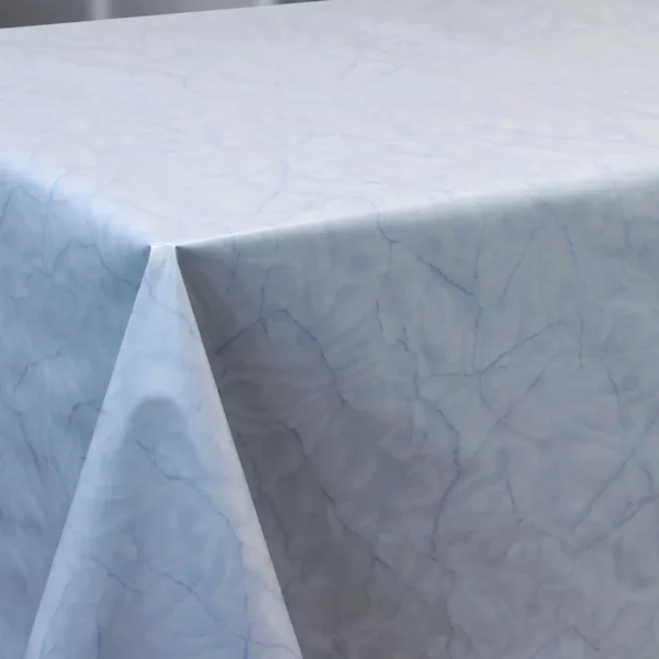 Toile Cirée PVC Bellissima Marbré Bleu Qualité Supérieure OEKO TEX