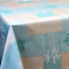 Nappe en toile cirée PVC Bellissima Bamboo Bleu