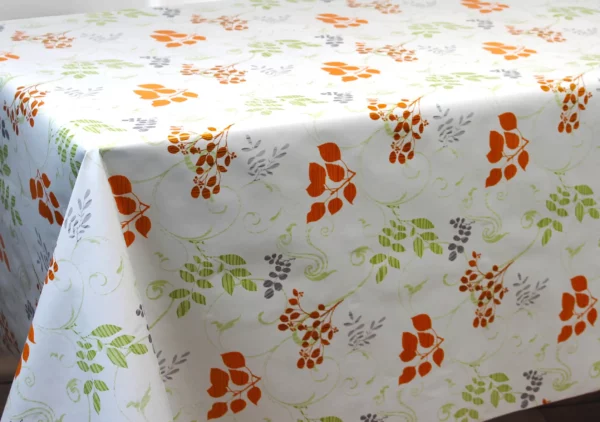 Nappe en toile cirée PVC Bellissima Aria Orange