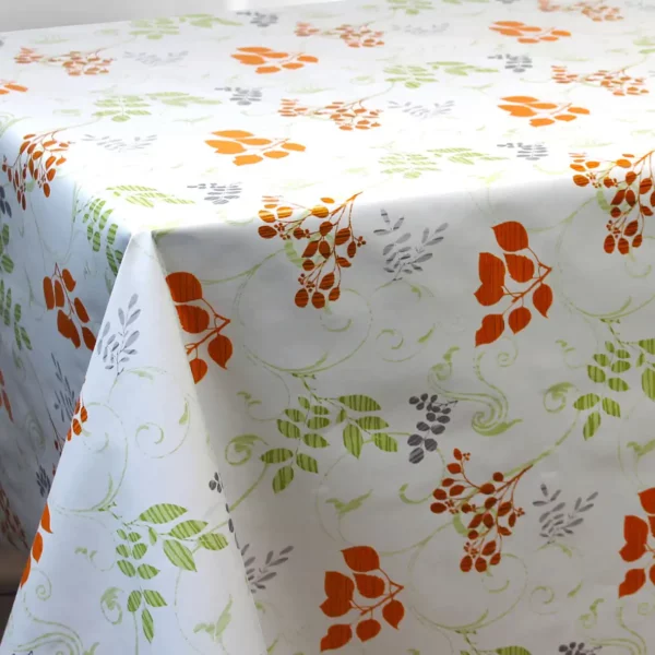 Nappe en toile cirée PVC Bellissima Aria Orange