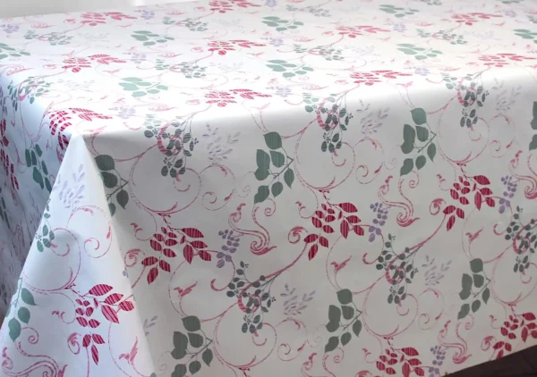 Nappe en toile cirée PVC Bellissima Aria Rose