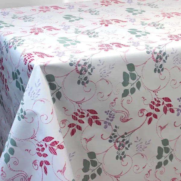 Nappe en toile cirée PVC Bellissima Aria Rose