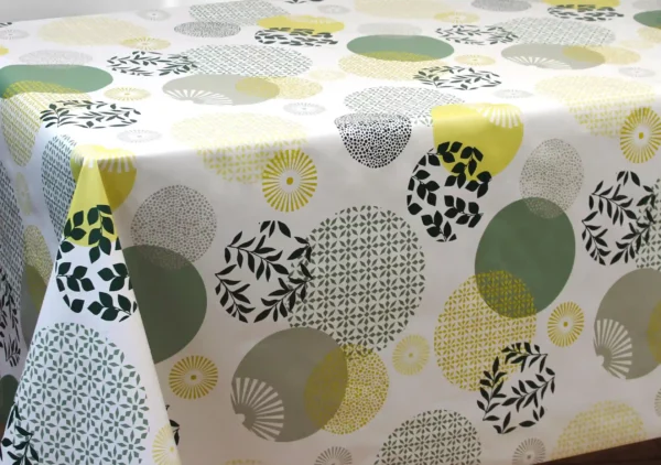 Nappe en toile cirée PVC Bellissima Primavera Vert