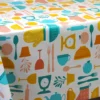 Nappe en toile cirée PVC Bellissima Top Chef Turquoise