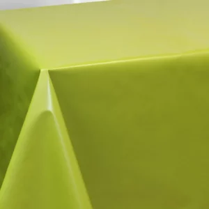 Nappe en toile cirée PVC Bellissima Uni Vert Anis Sur www.fontlyshop.com