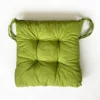 Coussin Galette De Chaise Epais Capitonné Uni Vert Pomme Coton FONTLYSHOP