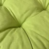 Coussin Galette De Chaise Epais Capitonné Uni Vert Pomme Coton