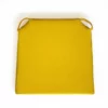 Coussin Galette Dessus De Chaises Coton Uni Jaune Attaches Rapides Velcro FONTLYSHOP