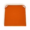 Coussin Galette Dessus De Chaises Coton Uni Orange Attaches Rapides Velcro Sur www.fontlyshop.com