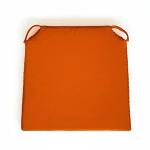 Coussin Galette Dessus De Chaises Coton Uni Orange Attaches Rapides Velcro Sur www.fontlyshop.com