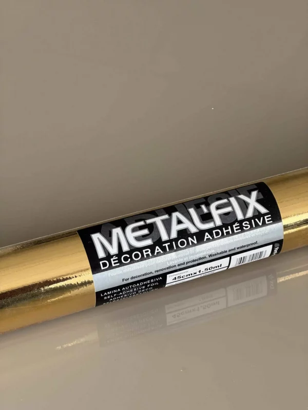 Adhésif décoratif METAL'FIX Polimiroir doré