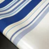 Nappe en toile cirée PVC Bellissima Guéthary Basque Rayures BleuFond Blanc Sur FONTLYSHOP.COM