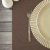 Set de table marron