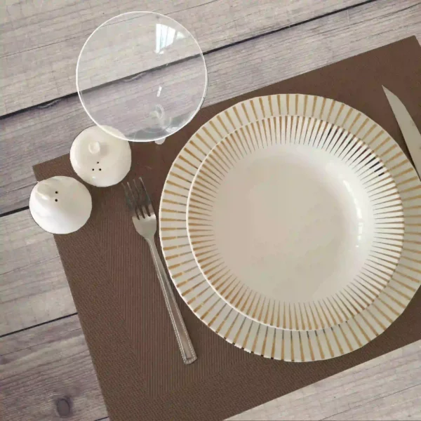 Set de table marron