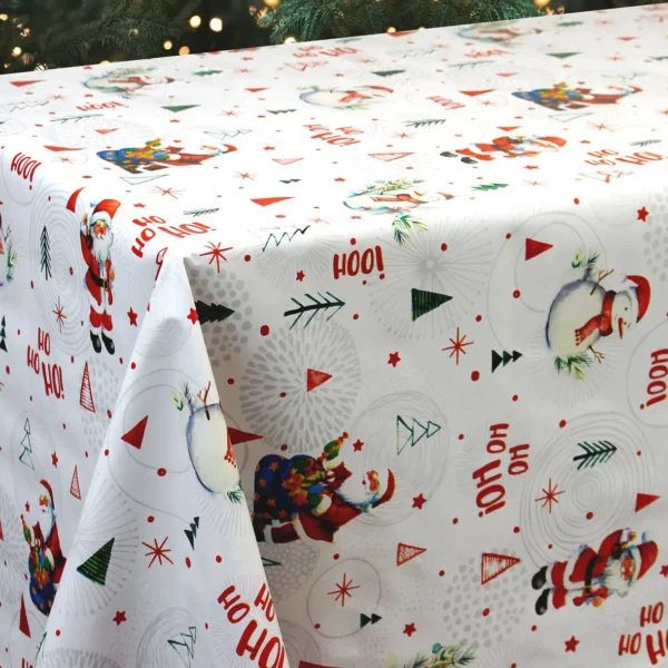 2001400N151-1_Ho_Ho_Ho Toile Cirée De Noël Surface En Relief FONTLYSHOP Qualité Supérieure