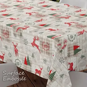 Toile Cirée De Noël Surface En Relief FONTLYSHOP Qualité Supérieure