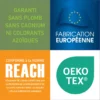 Toile Cirée FONT-LY De Qualité Supérieure Labellisée OEKO Fabrication Européenne REACH