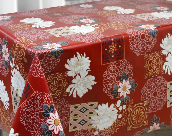 Toile Cirée Fleurs Européenne Qualité Supérieure Labellisée OEKO TEX Sur FONTLYSHOP.COM