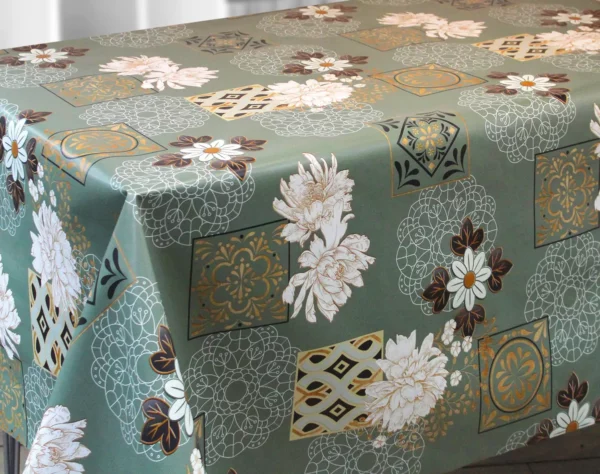 Toile Cirée Fleurs Européenne Qualité Supérieure Labellisée OEKO TEX Sur FONTLYSHOP.COM